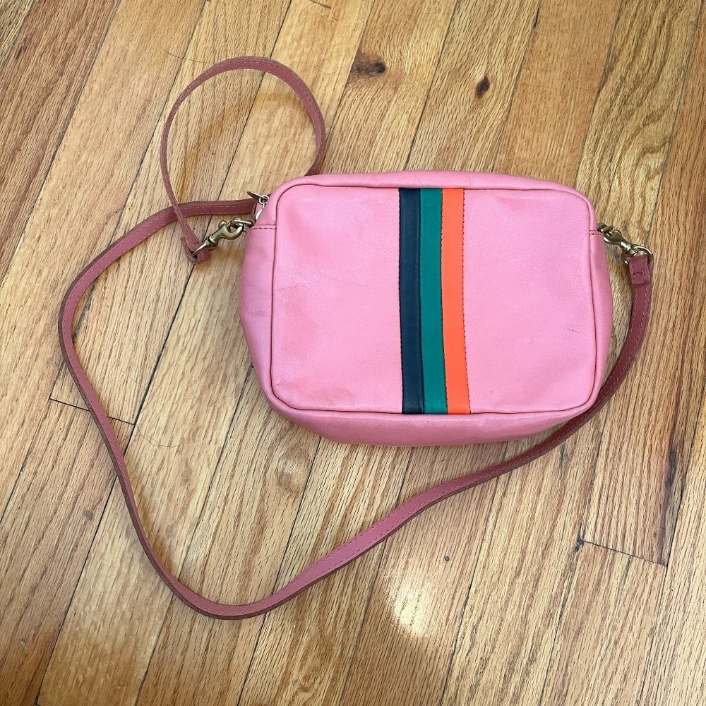 Clare V Midi Sac with Color Stripes